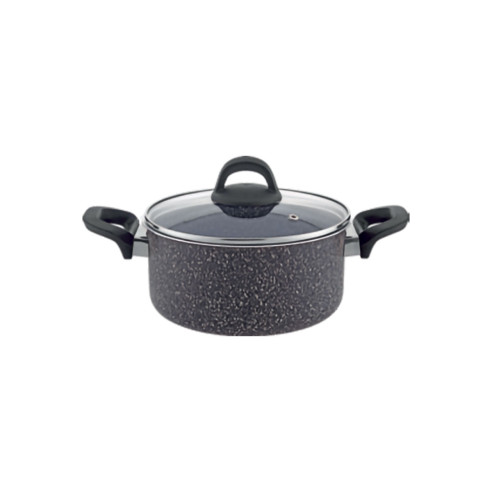 Lavilla Prime Granite 16x09 cm Pot with Glass Lid 2.2 mm